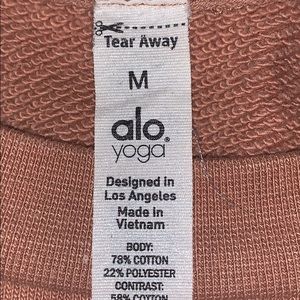 Long Alo yoga sweater size medium wore twice.